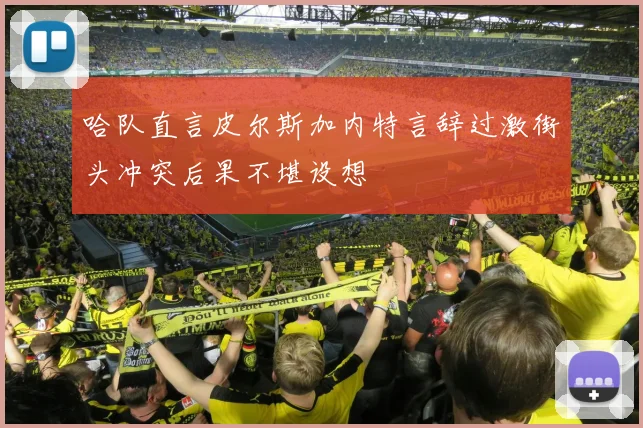 哈队直言皮尔斯加内特言辞过激街头冲突后果不堪设想